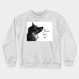 Lou the border collie (dog love) Crewneck Sweatshirt